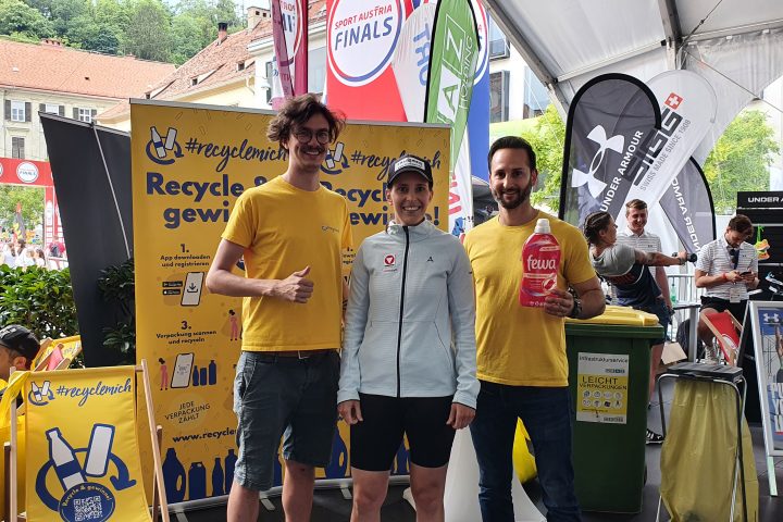 Recycling trifft Spitzensport: RecycleMich bei den Sport Austria Finals