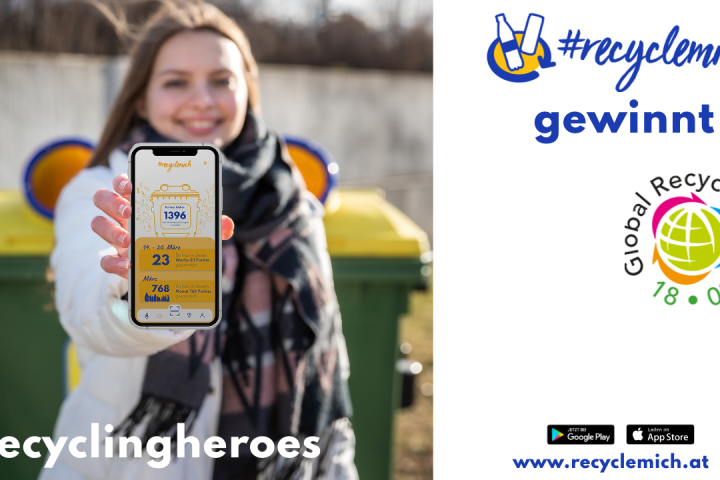 RecycleMich gewinnt <br> internationalen Recycling Heroes Award 2023