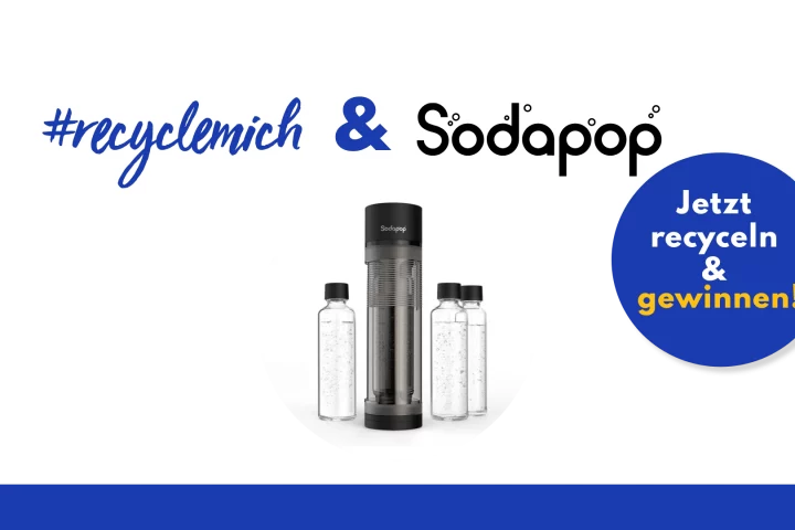 Mit RecyleMich & Sodapop jetzt stylischen Wassersprudler gewinnen!